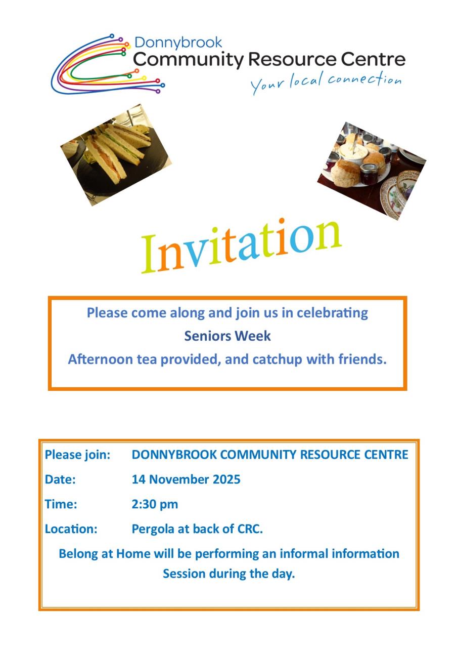 Seniors Week Afternoon Tea