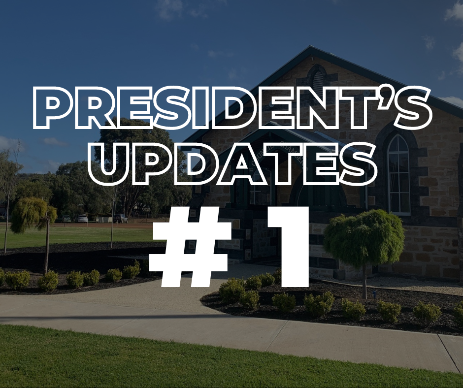 President's Update #1