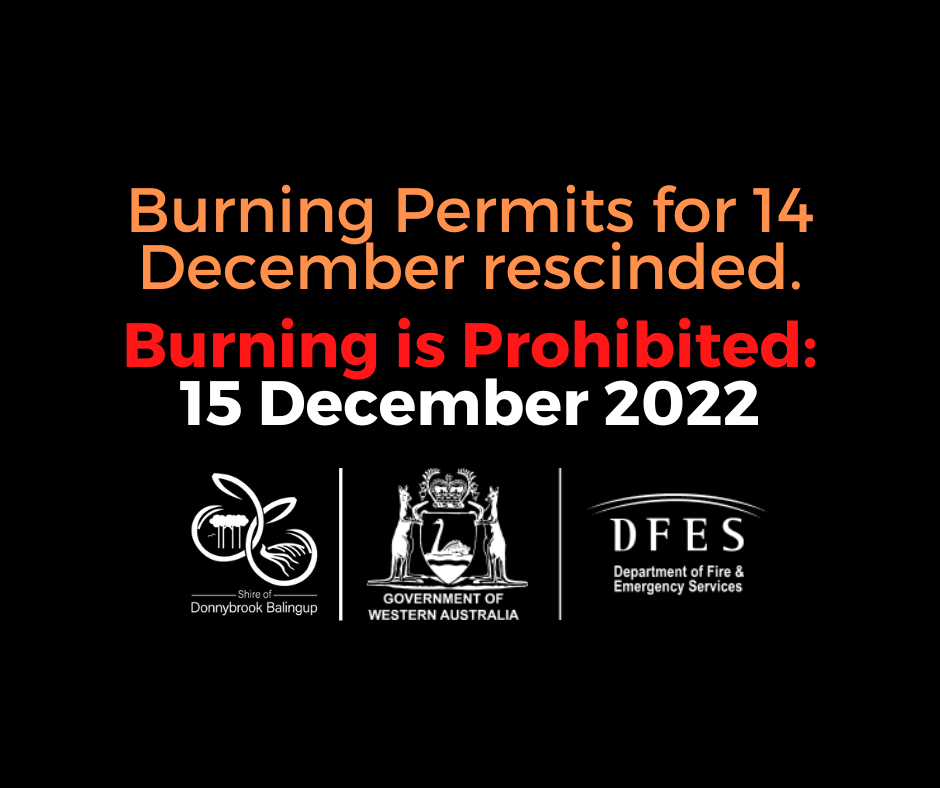 BURNING PERMITS AND PROHIBITION