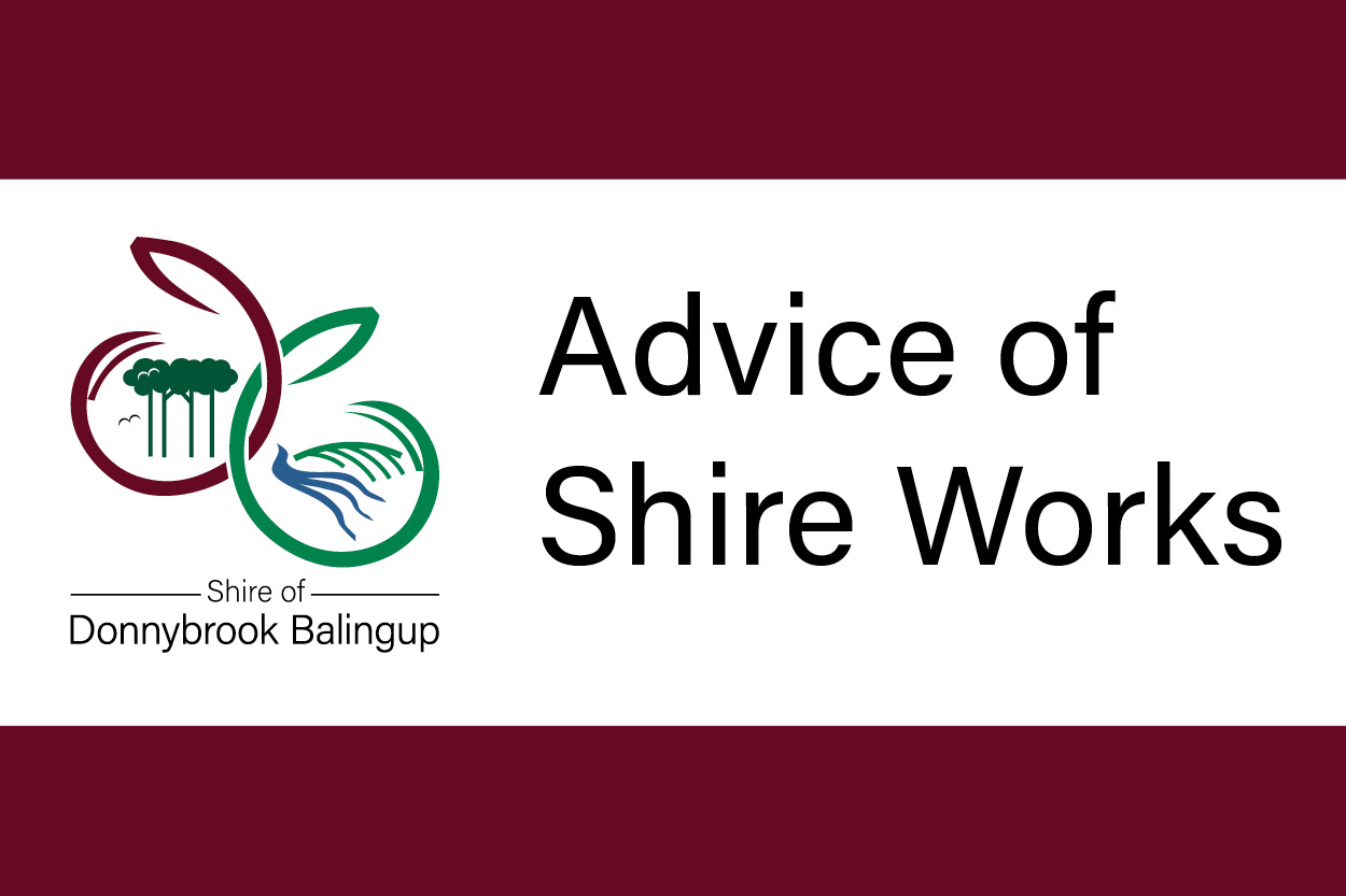 ADVICE OF WORKS – APRIL 2022